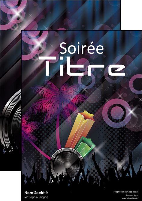 creation graphique en ligne affiche discotheque et night club soiree bal boite MIFBE15928