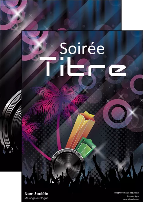 creation graphique en ligne affiche discotheque et night club soiree bal boite MLGI15928