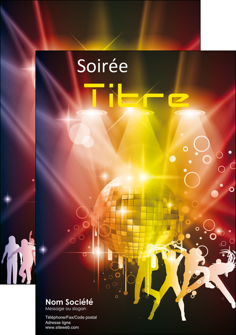 modele en ligne affiche discotheque et night club soiree bal boite MLIGCH15934