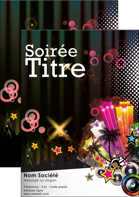 realiser affiche discotheque et night club son baffle boite de nuit MIFCH15958