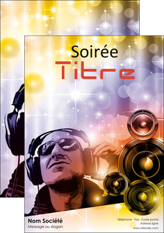 exemple flyers discotheque et night club son musique casque MIDBE15990