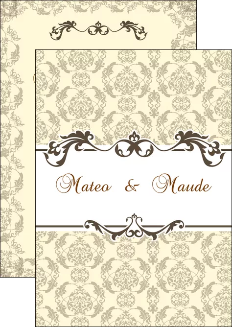 cree flyers part de mariage floral gris carte de mariage en fleur MLIP16562