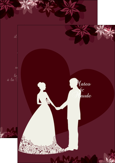 maquette en ligne a personnaliser flyers demander la main demande en mariage epousailles MLIG17196