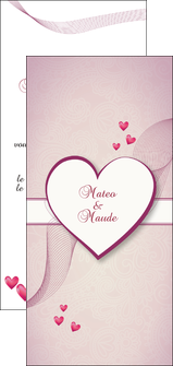 creer modele en ligne flyers coeur mariage alliance MLGI17476