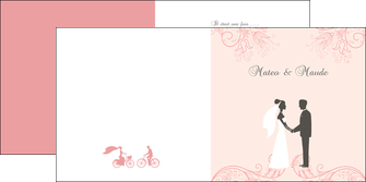 creer modele en ligne depliant 2 volets  4 pages  mariage faire part mariage faire part de mariage MLGI17486