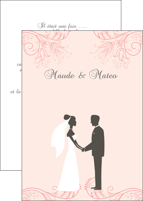 impression flyers mariage faire part mariage faire part de mariage MLGI17492