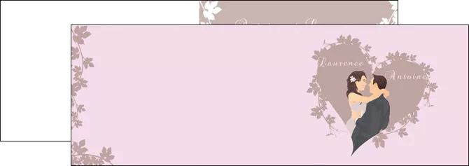modele en ligne depliant 2 volets  4 pages  mariage carte mariage carte  de mariage MIFLU17676