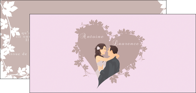 imprimerie flyers mariage carte mariage carte  de mariage MIDBE17678