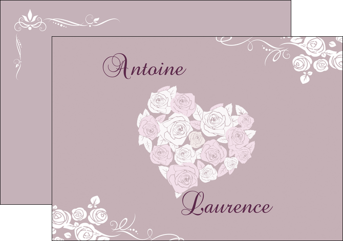 maquette en ligne a personnaliser flyers mariage carte mariage carte  de mariage MLGI17742