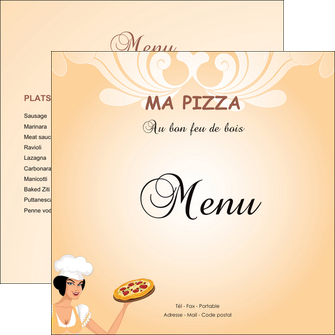 creer modele en ligne flyers pizzeria et restaurant italien pizza portions de pizza plateau de pizza MIF18390