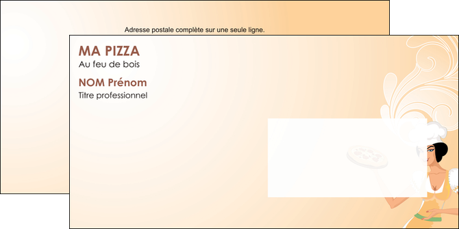 creation graphique en ligne enveloppe pizzeria et restaurant italien pizza portions de pizza plateau de pizza MLIG18394