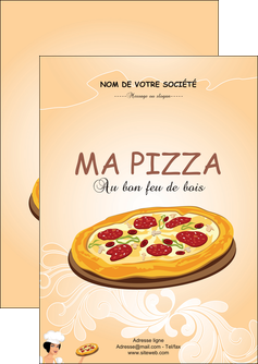 modele en ligne flyers pizzeria et restaurant italien pizza portions de pizza plateau de pizza MLIGCH18396