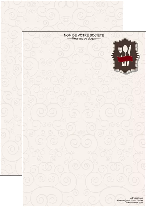 cree affiche restaurant restaurant restauration menu carte restaurant MLIGLU18418