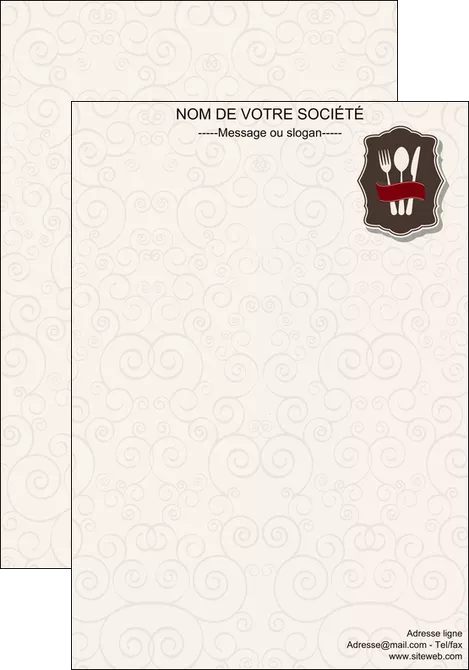 creation graphique en ligne affiche restaurant restaurant restauration menu carte restaurant MLGI18422