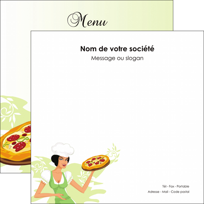 imprimer flyers pizzeria et restaurant italien pizza plateau plateau de pizza MID18450