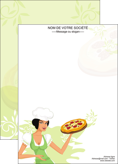 maquette en ligne a personnaliser affiche pizzeria et restaurant italien pizza plateau plateau de pizza MIFCH18460