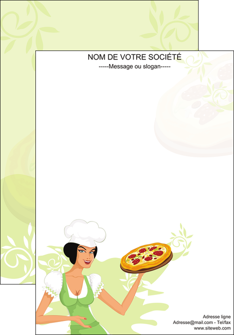 modele en ligne affiche pizzeria et restaurant italien pizza plateau plateau de pizza MMIF18462