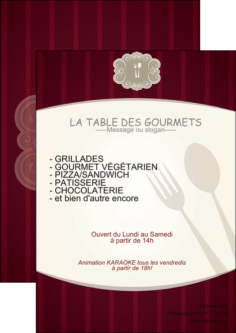 cree flyers restaurant restaurant restauration menu carte restaurant MMIF18492
