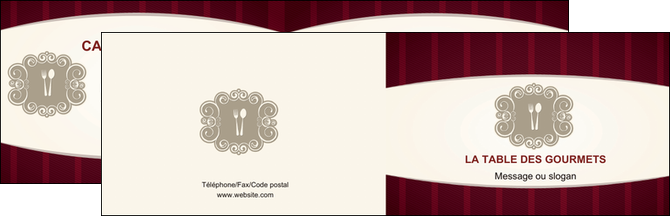 creation graphique en ligne carte de visite restaurant restaurant restauration menu carte restaurant MLIP18502
