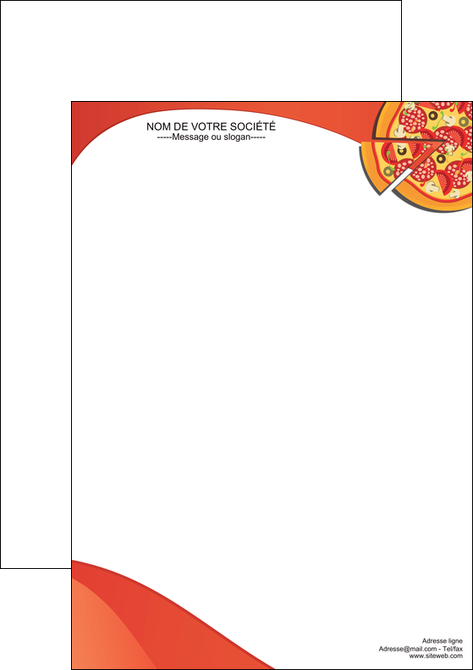 realiser affiche pizzeria et restaurant italien pizza portions de pizza plateau de pizza MID18544