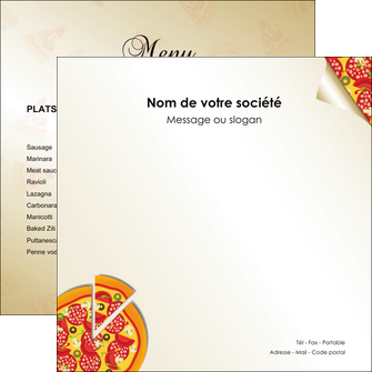personnaliser maquette flyers pizzeria et restaurant italien pizza portions de pizza plateau de pizza MIF18560