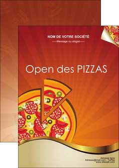 modele en ligne flyers pizzeria et restaurant italien pizza portions de pizza plateau de pizza MIS18566