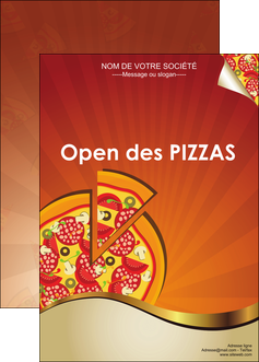 faire modele a imprimer affiche pizzeria et restaurant italien pizza portions de pizza plateau de pizza MIF18570