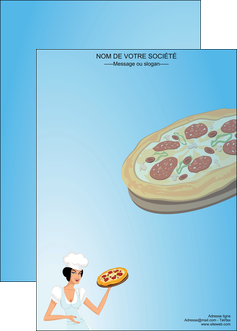 modele affiche pizzeria et restaurant italien pizza portions de pizza plateau de pizza MMIF18612
