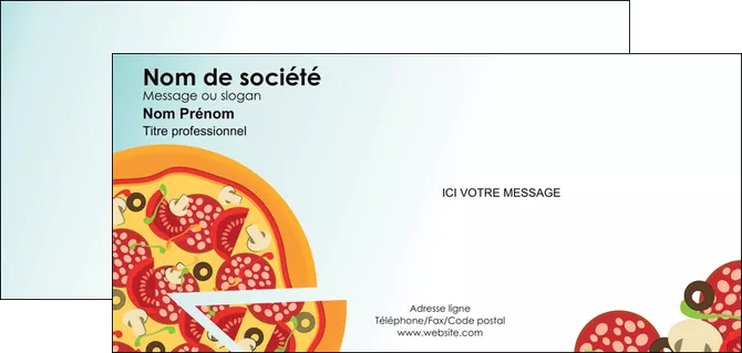 creer modele en ligne carte de correspondance sandwicherie et fast food pizza portions de pizza plateau de pizza MLIGLU18626