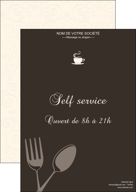 creation graphique en ligne affiche bar et cafe et pub cafeteria salon de the buvette MLGI18744