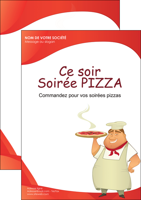 impression flyers pizzeria et restaurant italien pizza pizzeria restaurant pizza MLGI18752