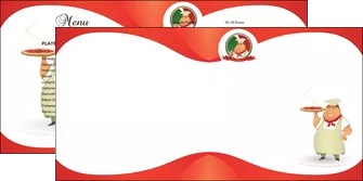 creer modele en ligne depliant 2 volets  4 pages  pizzeria et restaurant italien pizza pizzeria restaurant pizza MLGI18760