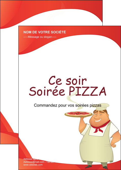 creation graphique en ligne flyers pizzeria et restaurant italien pizza pizzeria restaurant pizza MLGI18764