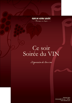 personnaliser modele de affiche vin commerce et producteur vin vigne vignoble MID18798