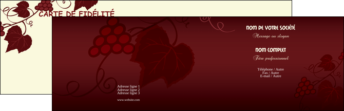 creer modele en ligne carte de visite vin commerce et producteur vin vigne vignoble MIFLU18802