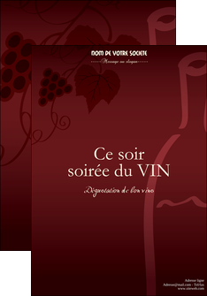 creer modele en ligne affiche vin commerce et producteur vin vigne vignoble MIF18816