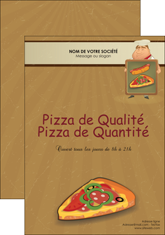 personnaliser maquette flyers sandwicherie et fast food pizza portions de pizza plateau de pizza MLIGCH18890
