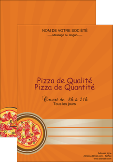 modele affiche pizzeria et restaurant italien pizza portions de pizza plateau de pizza MIDLU18996