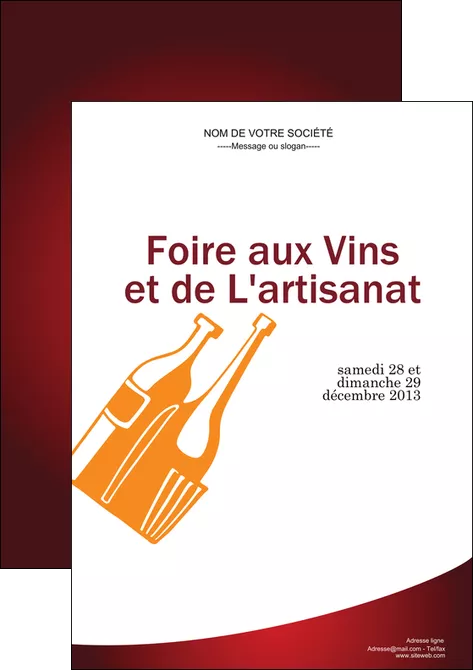 creer modele en ligne affiche vin commerce et producteur magasin de vin cave a vin producteur de vin MIFLU19016