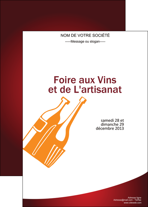 realiser affiche vin commerce et producteur magasin de vin cave a vin producteur de vin MIFLU19018
