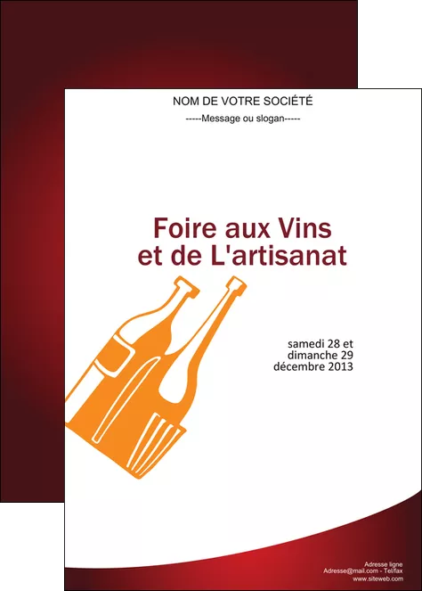 realiser affiche vin commerce et producteur magasin de vin cave a vin producteur de vin MIFBE19018