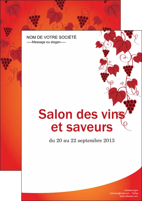 imprimerie affiche vin commerce et producteur raisins grappe de raisins culture de raisins MID19024