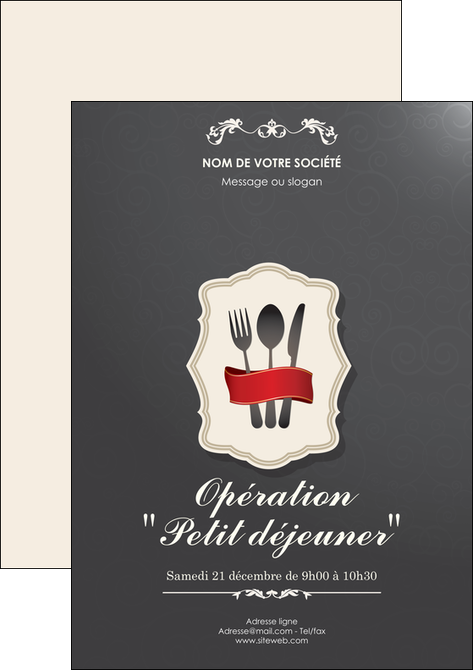 imprimerie flyers restaurant restaurant restauration restaurateur MID19048