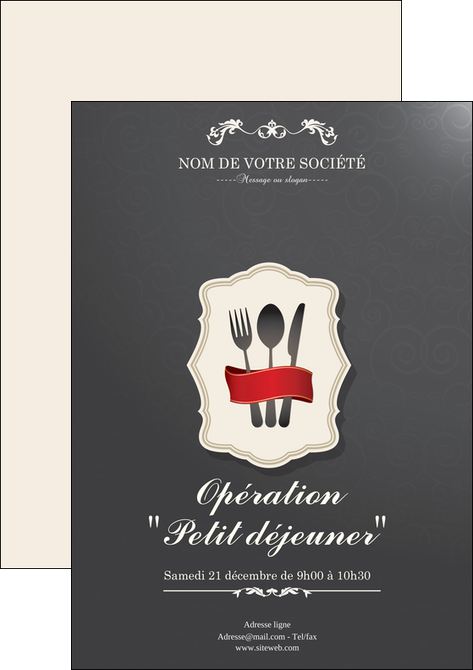imprimerie affiche restaurant restaurant restauration restaurateur MLIG19062