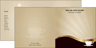 exemple depliant 2 volets  4 pages  bar et cafe et pub cafe tasse de cafe bistro MLGI19102