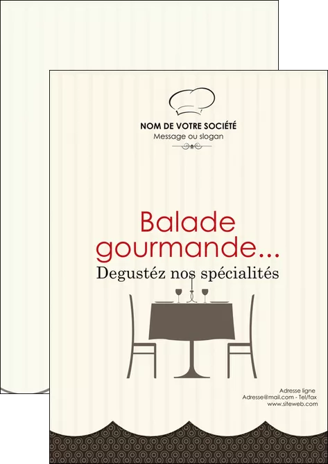modele en ligne flyers restaurant restaurant restauration restaurateur MID19210