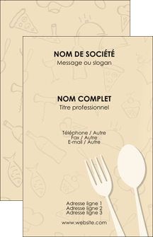 maquette en ligne a personnaliser carte de visite restaurant restaurant restauration restaurateur MIF19236