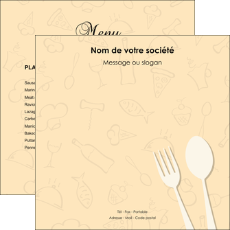 impression flyers restaurant restaurant restauration restaurateur MIF19238