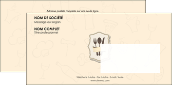maquette en ligne a personnaliser enveloppe restaurant restaurant restauration restaurateur MIS19242