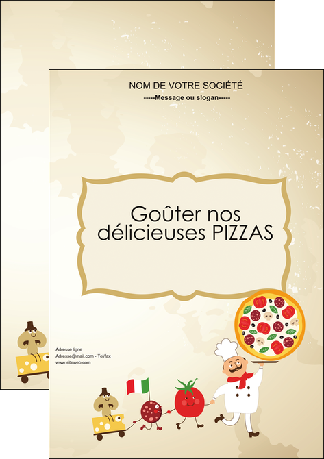 impression affiche pizzeria et restaurant italien pizza pizzeria pizzaiolo MIFCH19256
